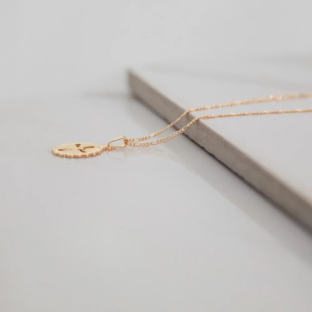 Crucifix Necklace | 18k Gold Filled - Picture 7 of 8